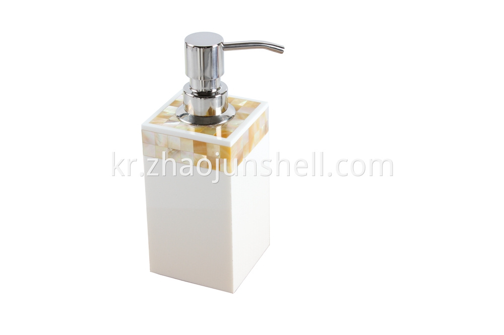 mother of pearl soap dispenser